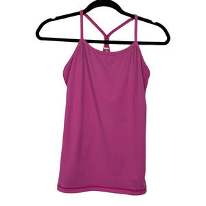 Lululemon Power Y Racerback Tank Top Built-in Bra Pink Size 4/6